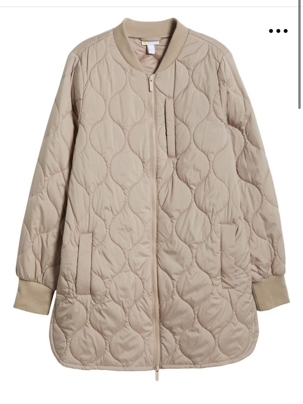 ZELLA Longline quilted jacket from Nordstrom Size L